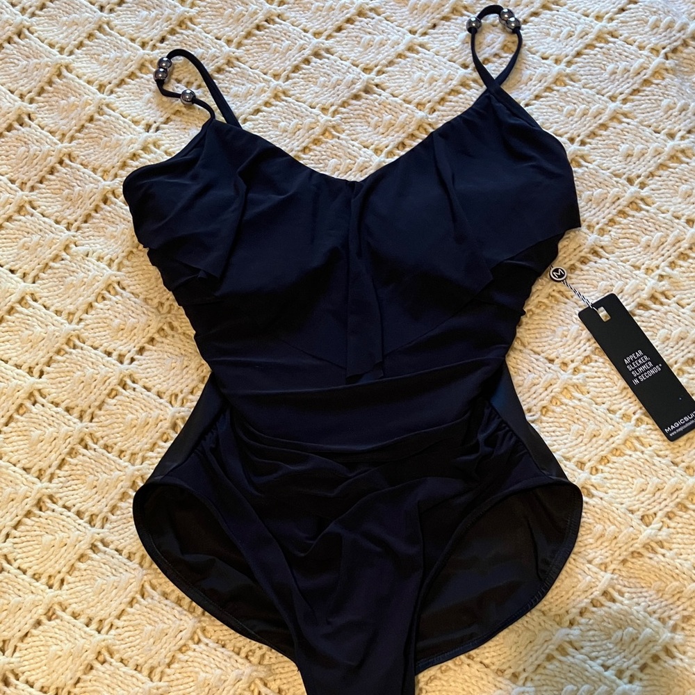 Magicsuit Black womens ' One-Piece Swimsuit with Ruching